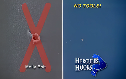 No Tools! No Molly Bolt.